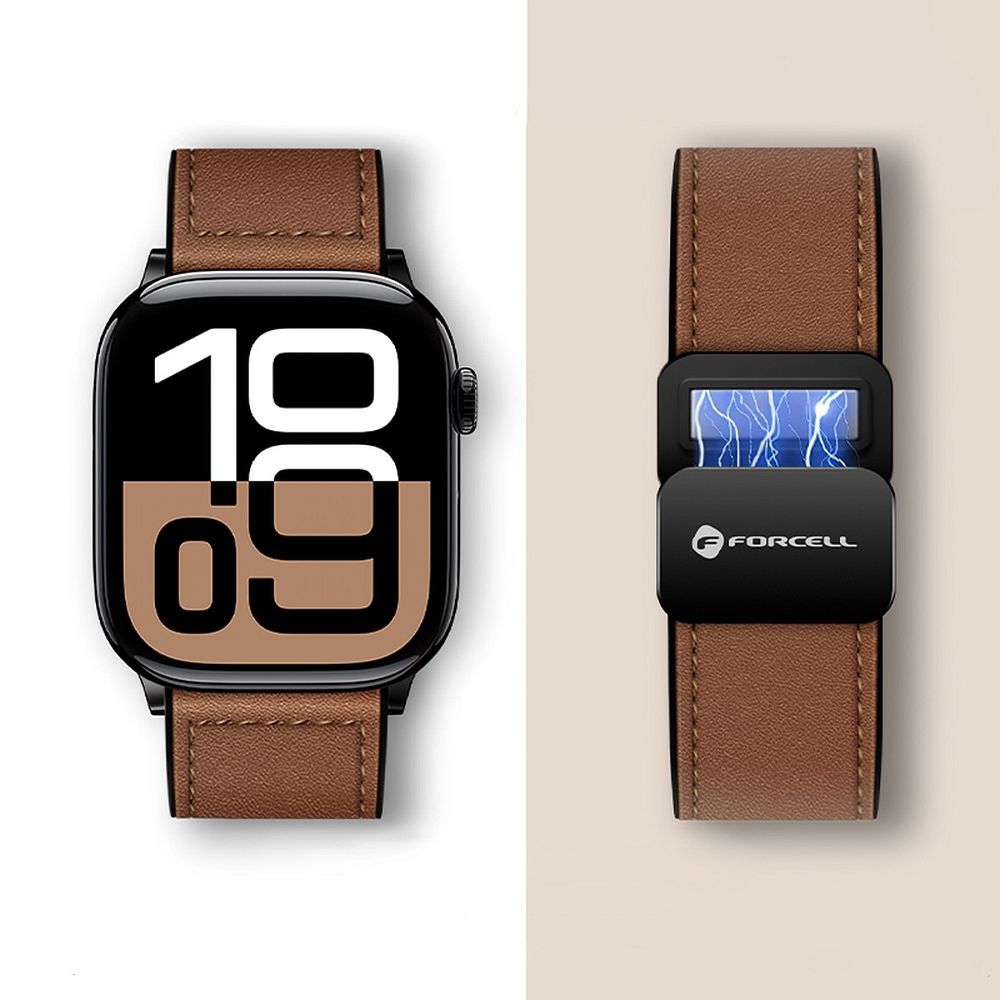 Forcell F-Design FA21 siksniņa Apple Watch 38 / 40 / 41 mm, brūna