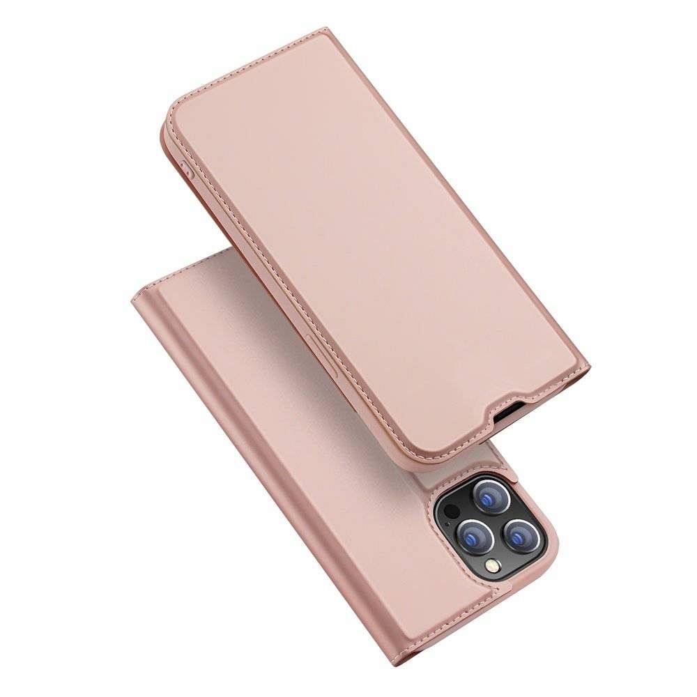 Aizsargvāciņš iPhone 13 Pro rose – DUX DUCIS wallet SKIN PRO