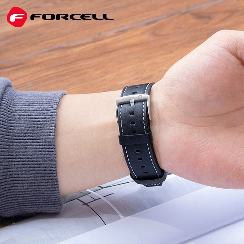 Forcell F-Design FS21 siksniņa Samsung Galaxy Watch 22 mm, melna