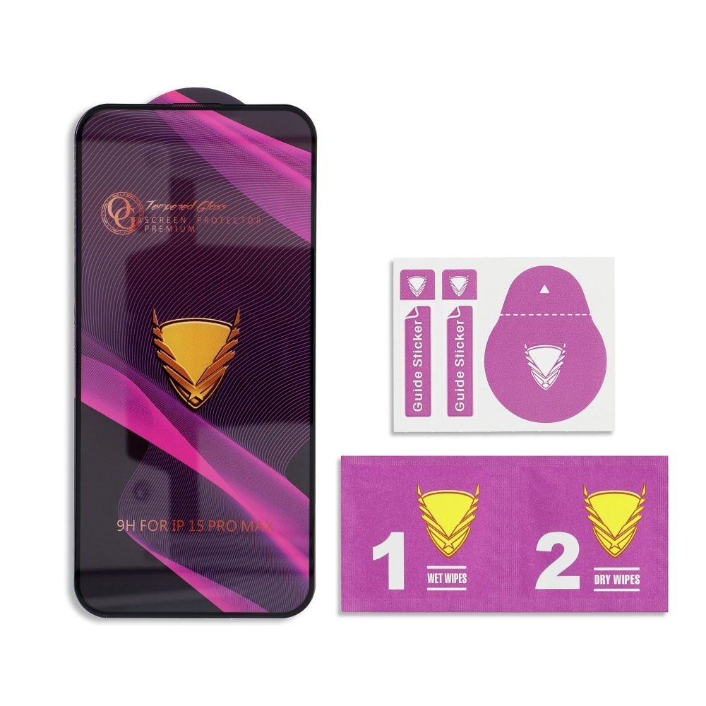 OG 6D Premium aizsargstikls Xiaomi Redmi Note 17 Pro 5G / Note 17 Pro Max 5G / Note 15 Pro 5G, melns