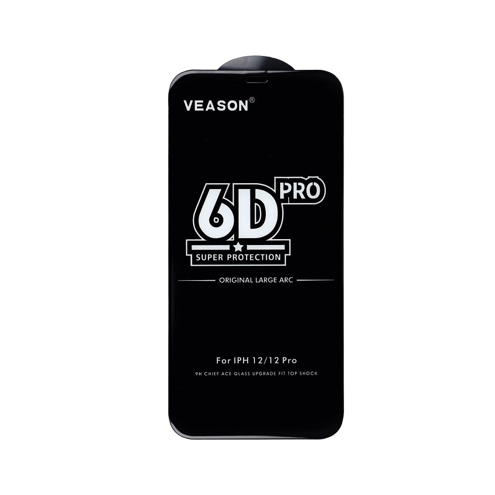 Aizsargstikls Samsung Galaxy A16 4G / A16 5G – 6D Pro Veason, melns — attēls 4