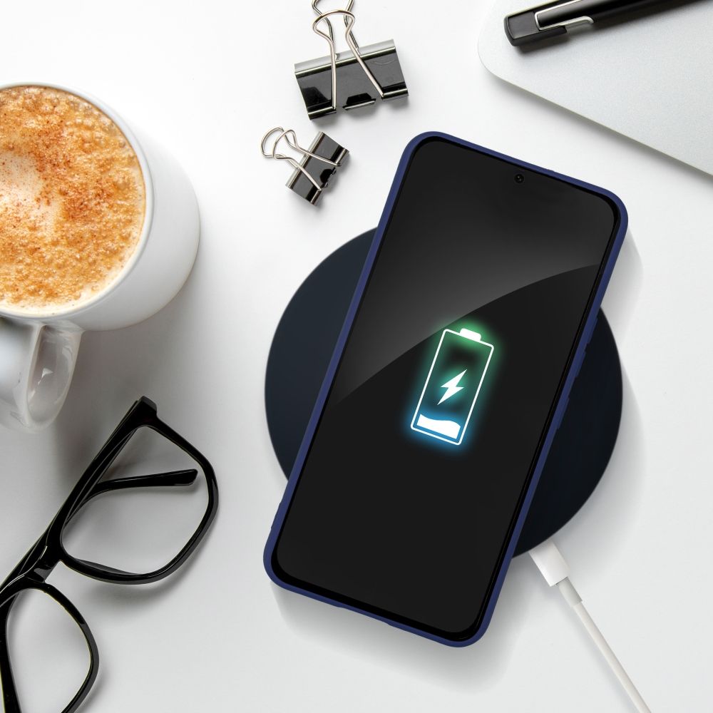 Aizsargvāciņš Samsung A55 5G – SOFT, tumši zils — attēls 4