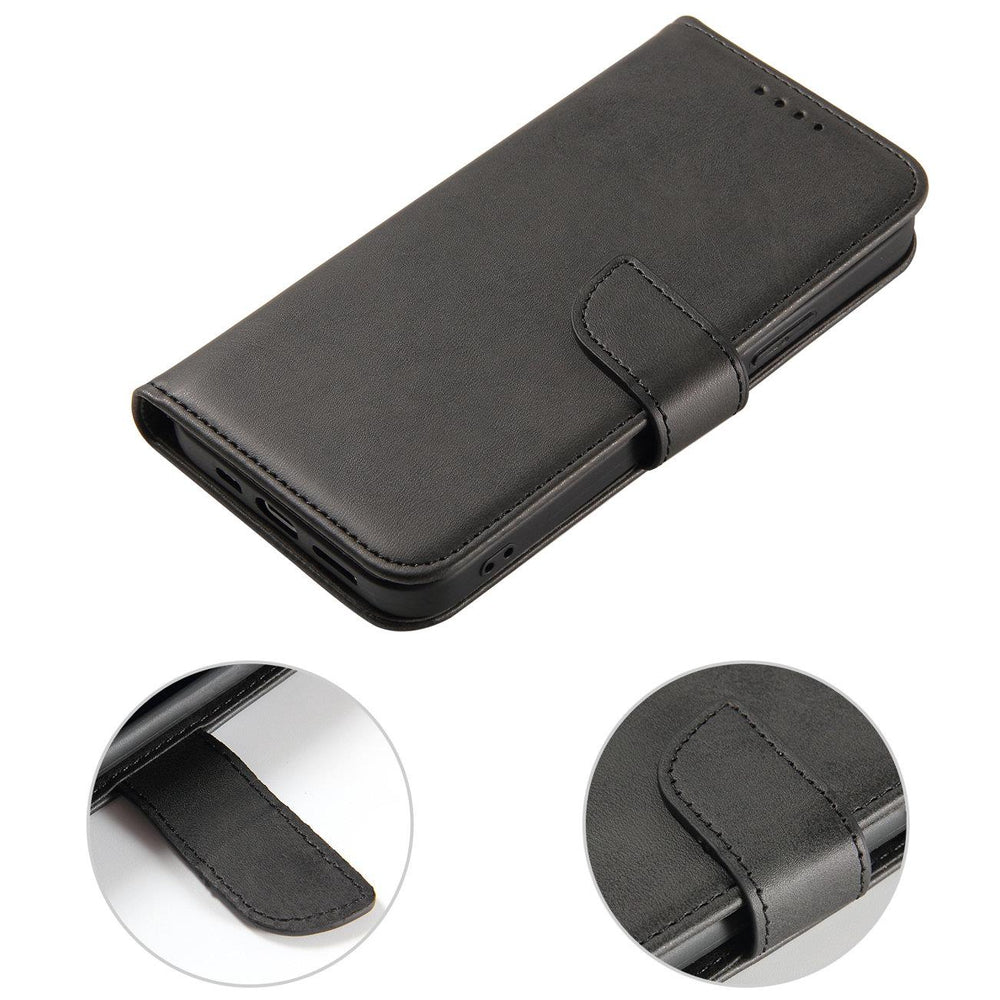 Aizsargvāciņš Nokia X30 flip cover wallet stand – Magnet, melns — attēls 2