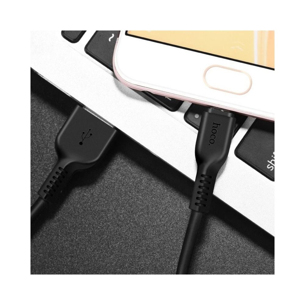 Kabelis HOCO cable USB A to Type C 2,4A X20 2 m black — attēls 2