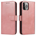 Aizsargvāciņš iPhone 15 Pro Magnet Case – Wallet with Stand, rozā