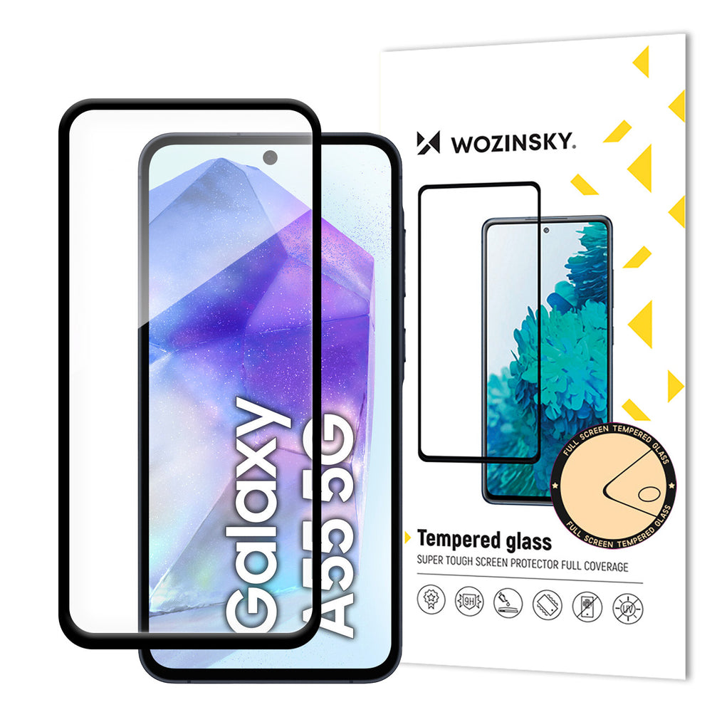 Aizsargstikls Samsung Galaxy A56 / A36 Full Screen – Wozinsky Super Durable Full Glue