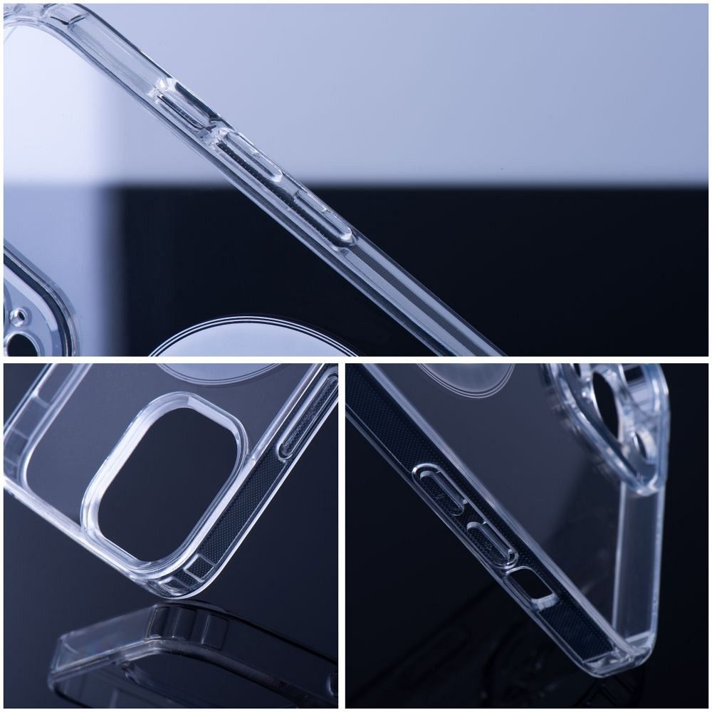 Aizsargvāciņš iPhone 16 Plus – CLEAR MAG (MID) compatible with MagSafe, caurspīdīgs — attēls 3