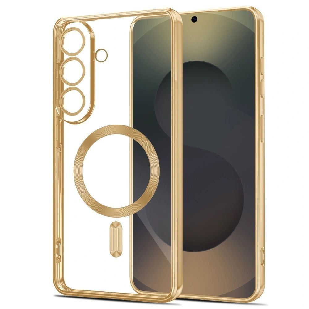 Aizsargvāciņš Samsung Galaxy A37 5G - Transparent – Tech-Protect MagFlex MagSafe, zelta — attēls 2