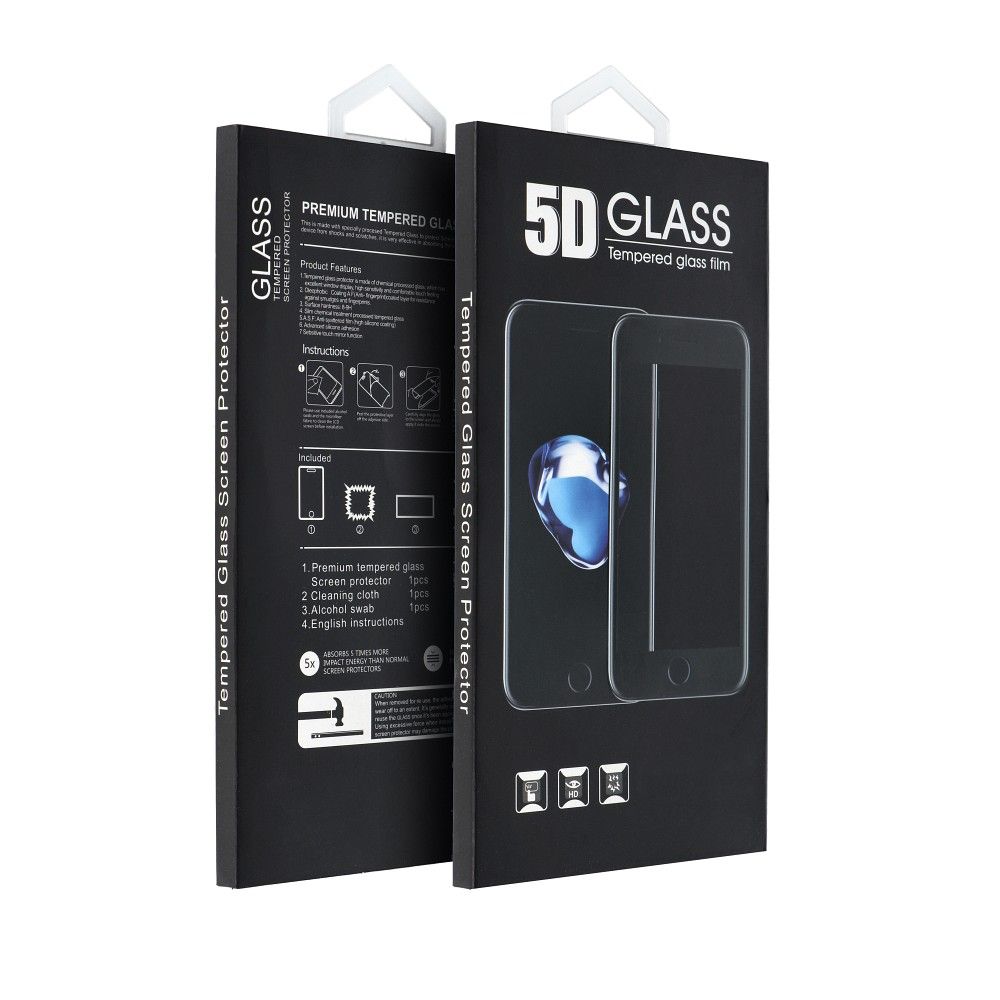 Aizsargstikls iPhone 7 / 8 4,7" – 5D Full Glue, melns