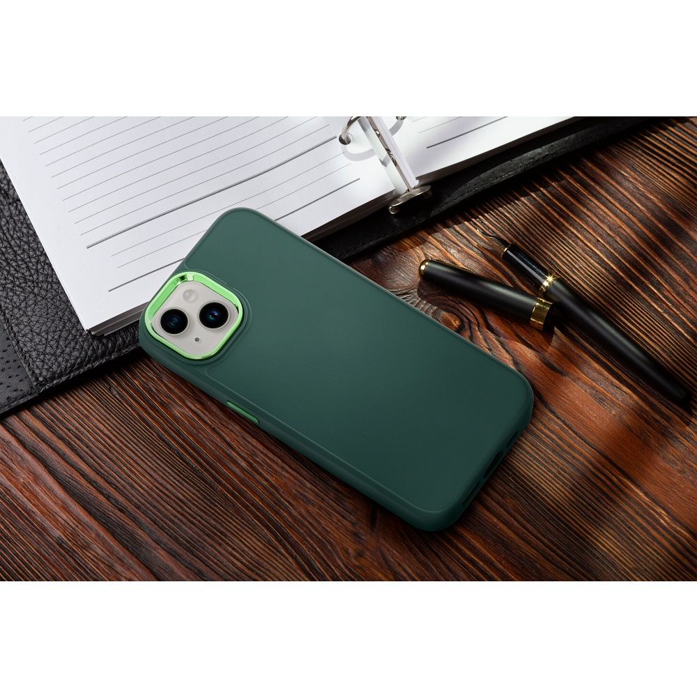 Aizsargvāciņš Xiaomi Redmi Note 13 4G – FRAME, zaļš — attēls 4