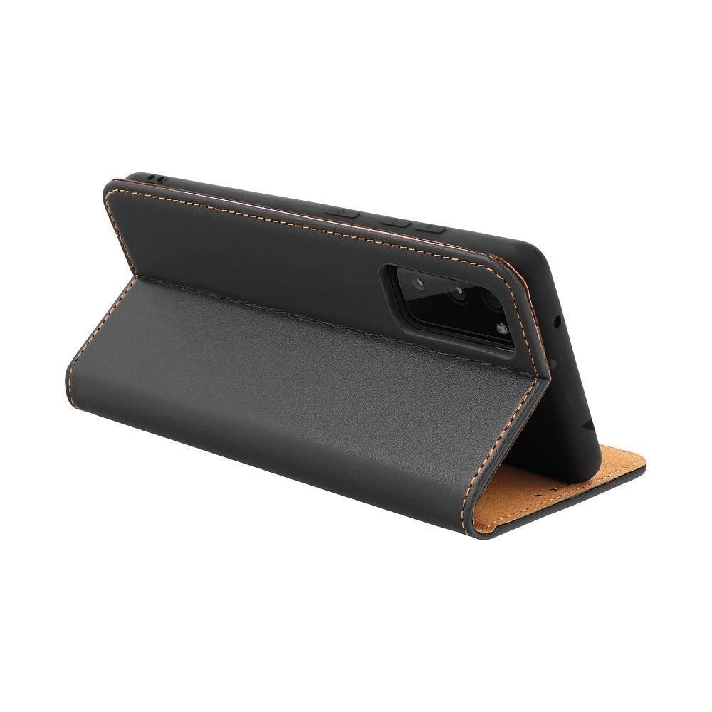 Aizsargvāciņš Samsung S22 Ultra – SMART PRO leather, melns — attēls 4