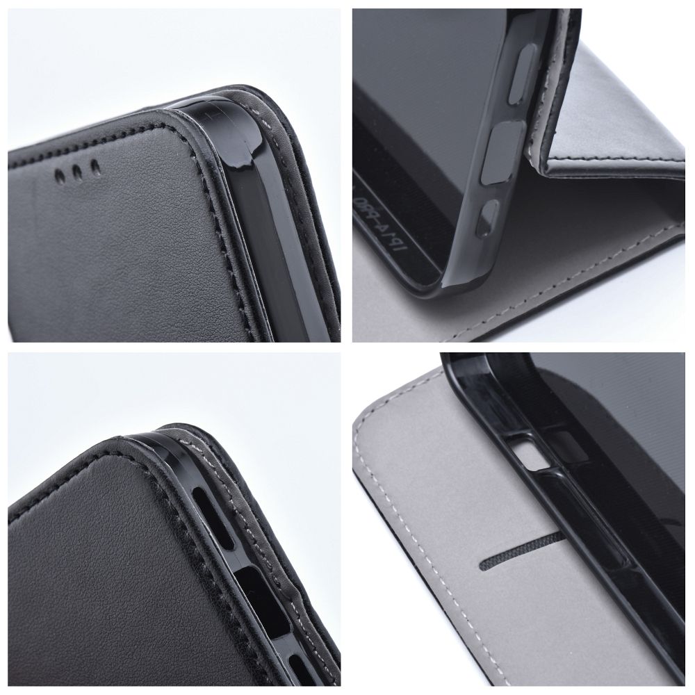 Aizsargvāciņš Samsung A15 5G – SMART MAGNETO, melns — attēls 4