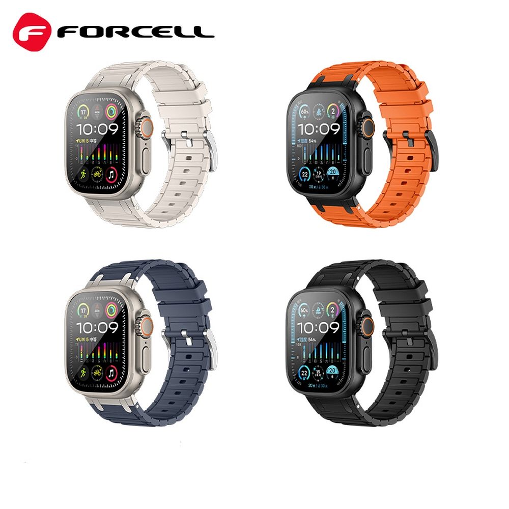 Forcell F-Design FA06 siksniņa Apple Watch 38 / 40 / 41 mm, melna