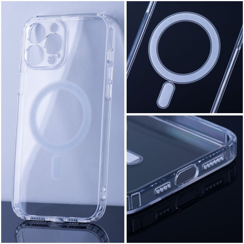 Aizsargvāciņš iPhone 15 – CLEAR MAG with camera protection compatible with MagSafe, caurspīdīgs — attēls 4