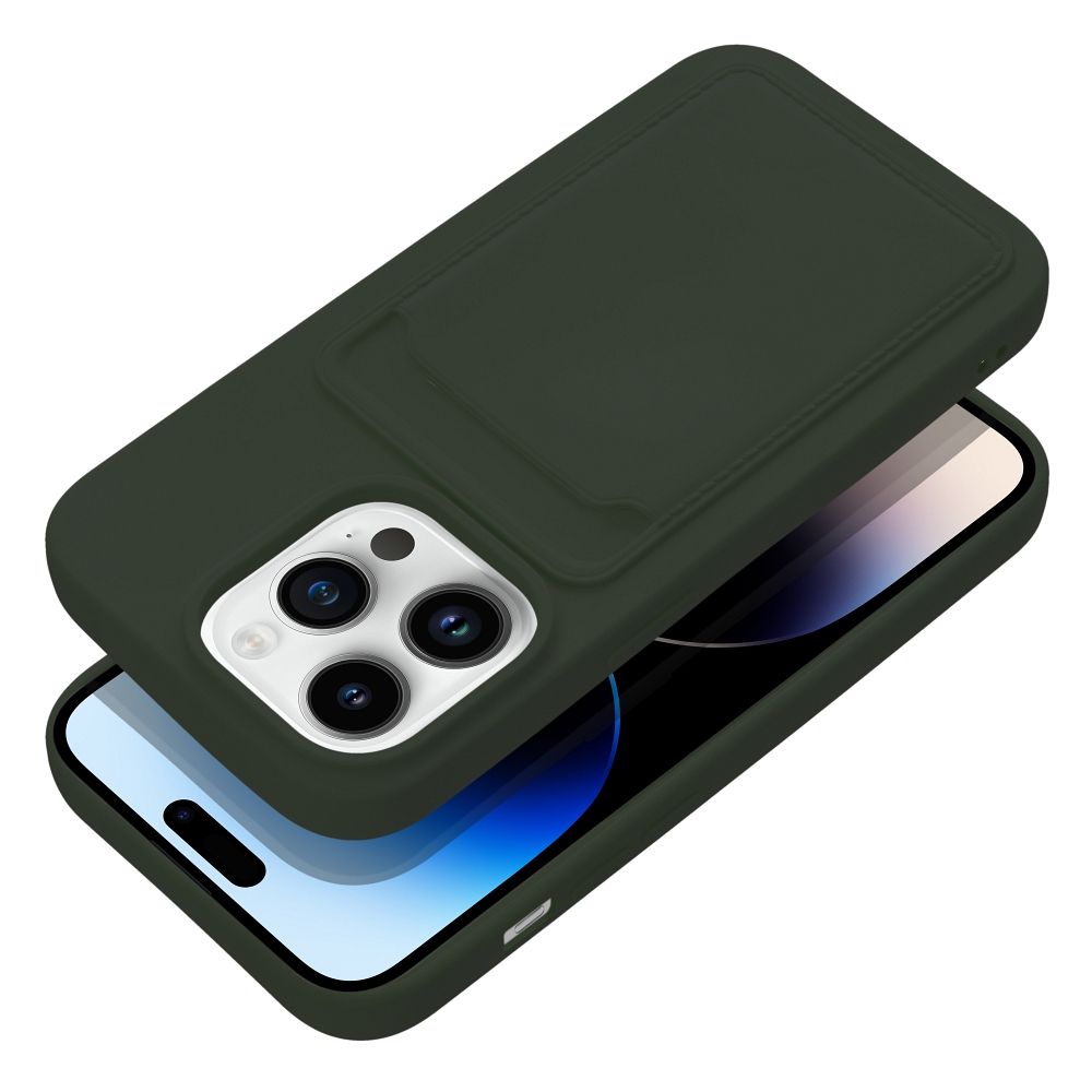 Aizsargvāciņš iPhone 14 Pro – CARD, zaļš — attēls 3