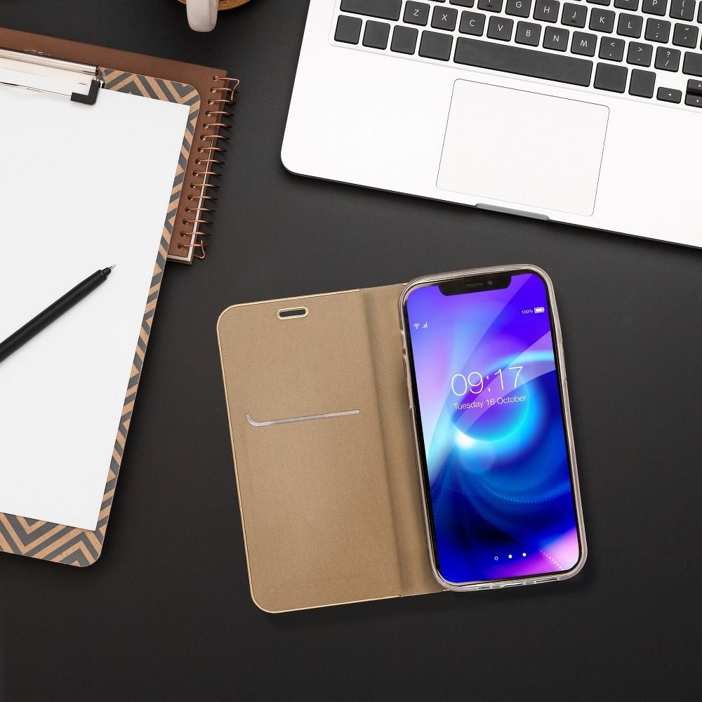 Aizsargvāciņš Samsung S21 FE – LUNA Gold, zelta — attēls 3