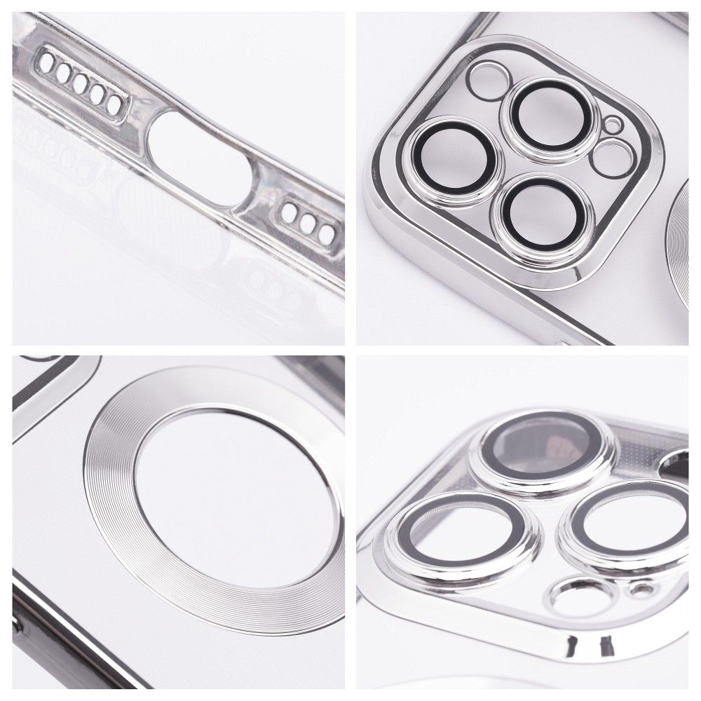 Aizsargvāciņš iPhone 16 Pro – GLAM, sudraba — attēls 4