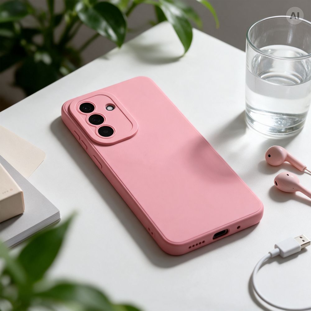 Matt 2.0 aizsargvāciņš Xiaomi Redmi Note 17 4G / 5G, pūderrozā