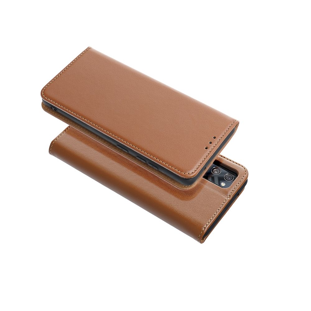 Aizsargvāciņš Samsung S24 FE – SMART PRO leather, brūns — attēls 3