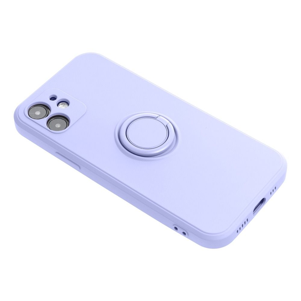 Aizsargvāciņš iPhone 13 Pro – SILICONE RING, violets — attēls 4