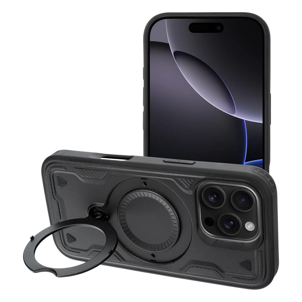Frost Armor aizsargvāciņš iPhone 16e (SE 4 2025) / 17e, melns