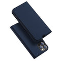 Aizsargvāciņš iPhone 13 Pro Max – DUX DUCIS wallet SKIN PRO, zils