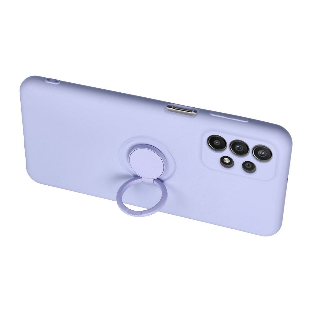 Aizsargvāciņš Samsung A25 5G – SILICONE RING, violets — attēls 4