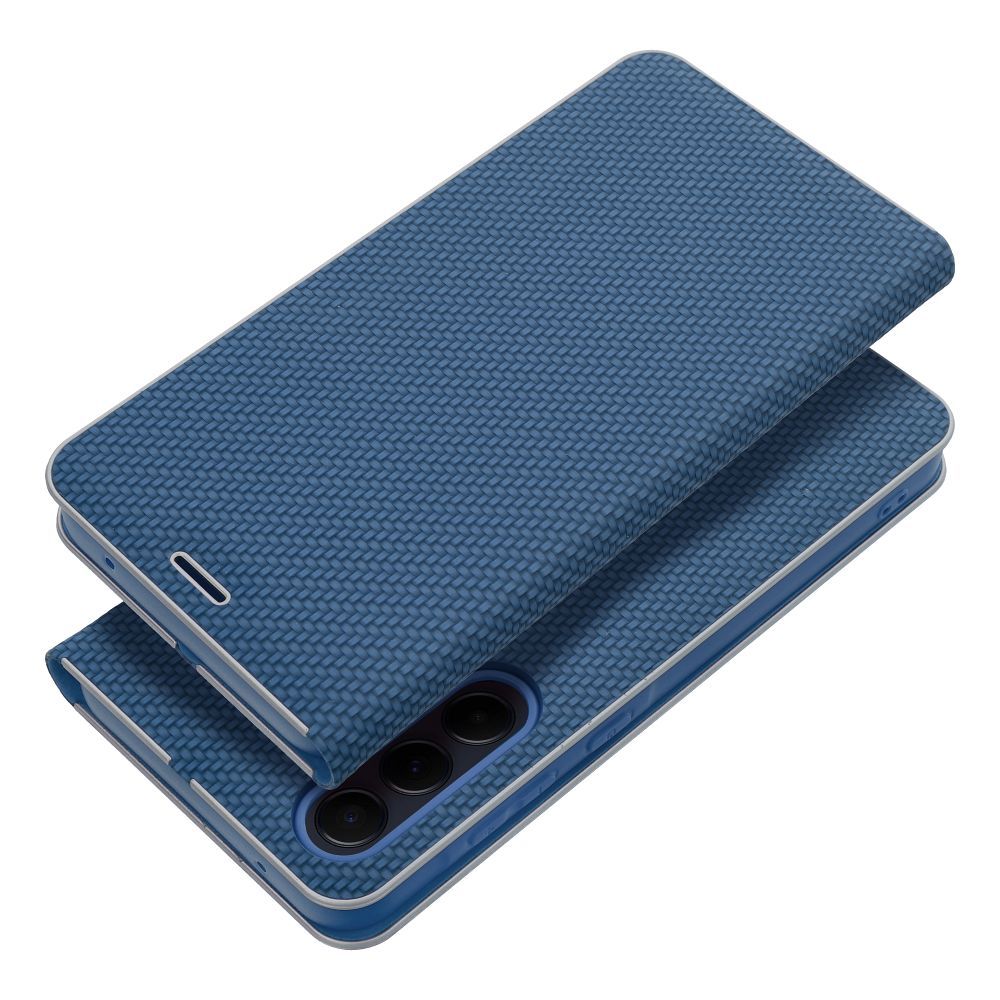 Aizsargvāciņš Samsung A12 / M12 – LUNA Carbon, zils