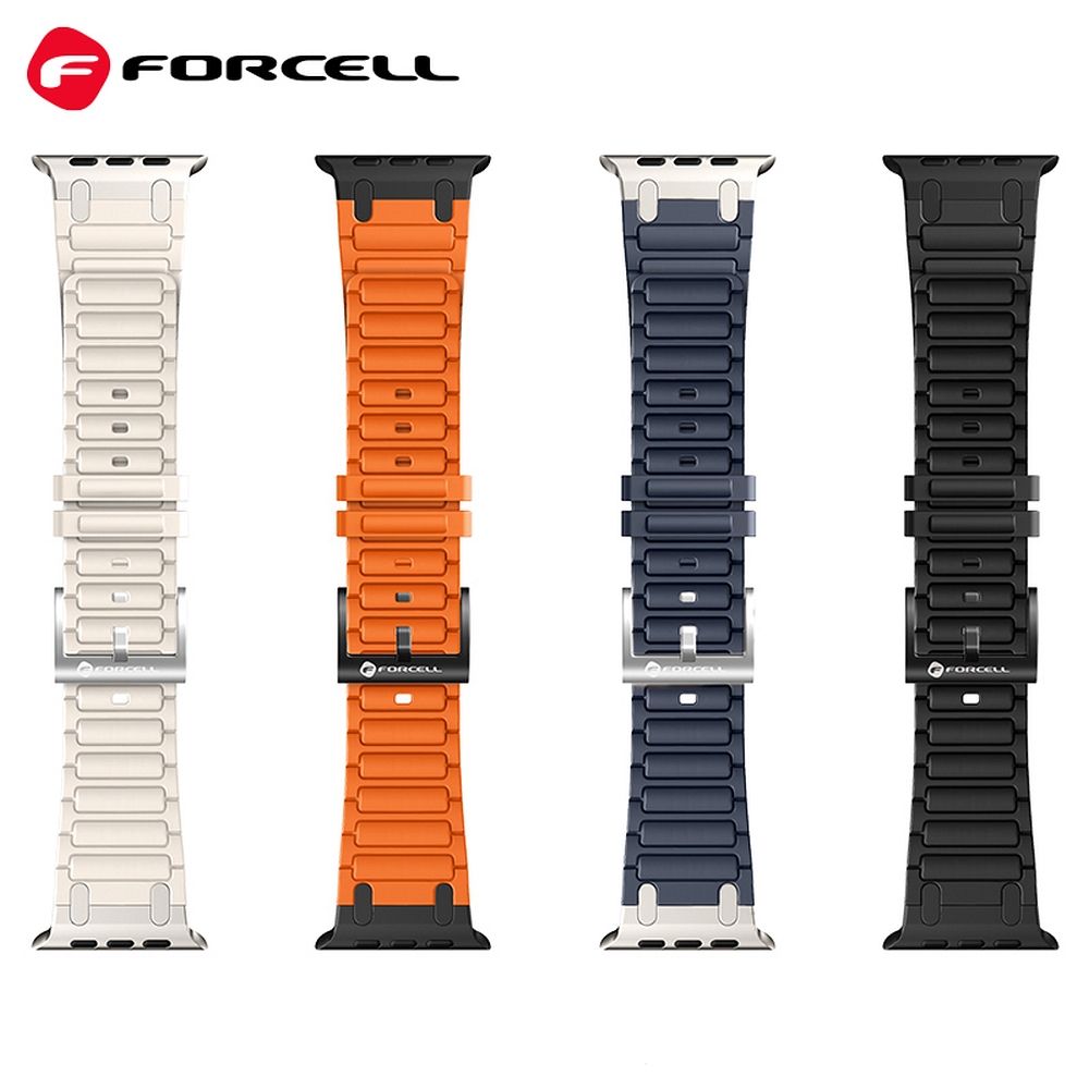 Forcell F-Design FA06 siksniņa Apple Watch 42 / 44 / 45 / 49 mm, zila