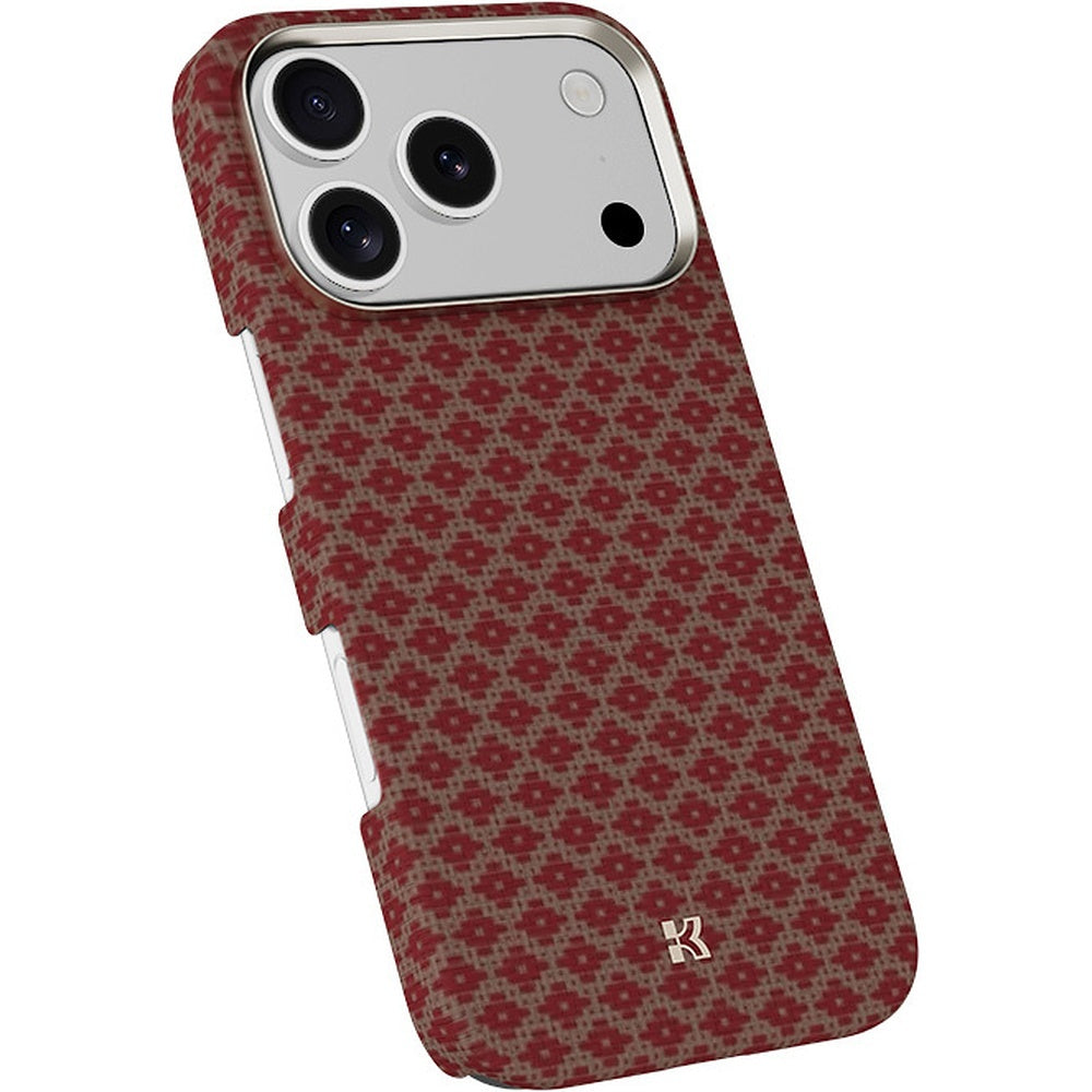 Aizsargvāciņš iPhone 17 Pro Max/18 Pro Max – Benks ArmorGrid Kevlar 600D ar metāla rāmi, oranžs