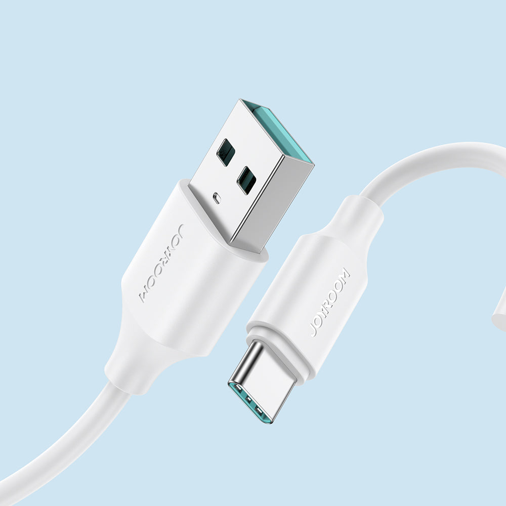 Joyroom Long-Lasting A9 USB-A–USB-C 3 A kabelis, 2 m, balts
