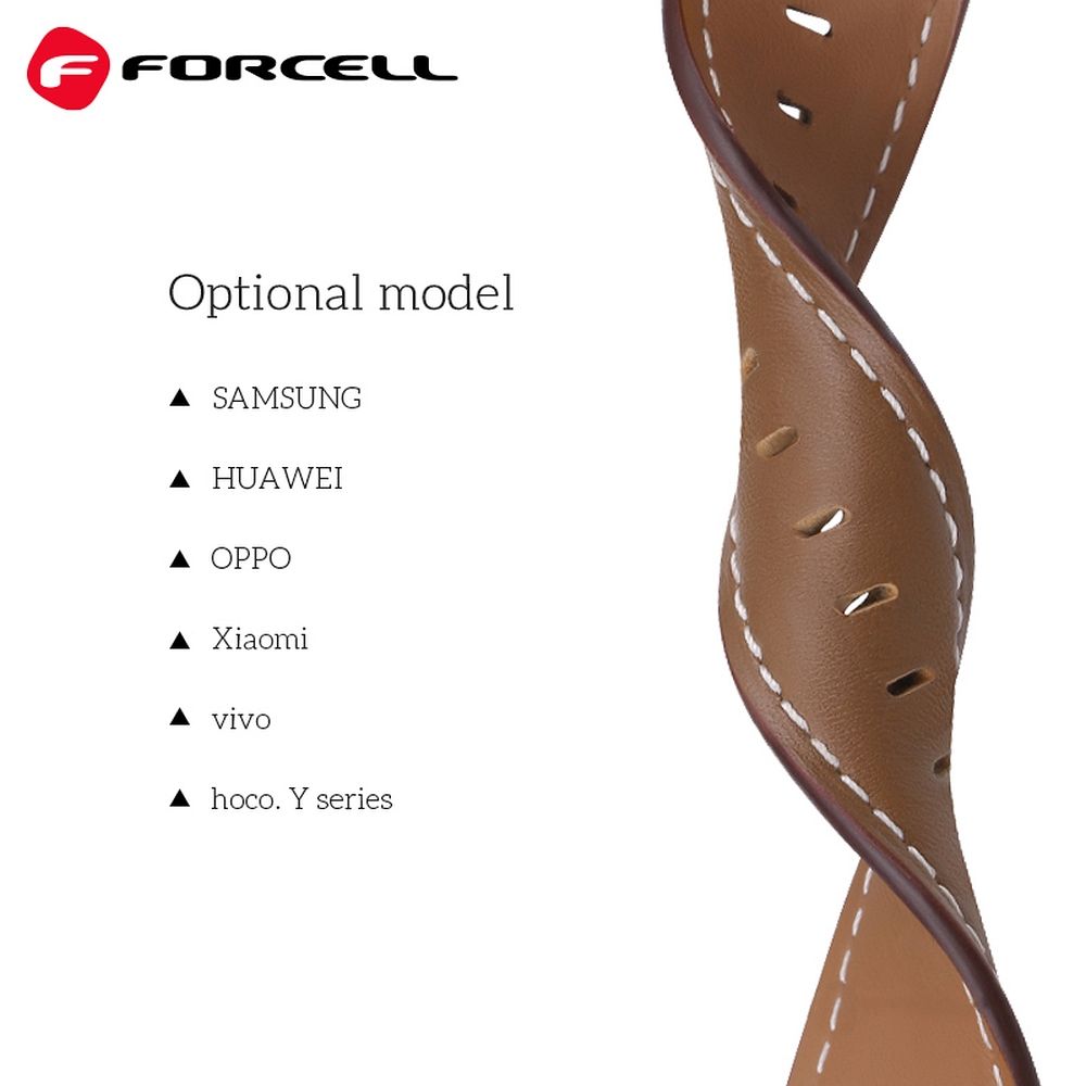 Forcell F-Design FS21 siksniņa Samsung Galaxy Watch 22 mm, melna