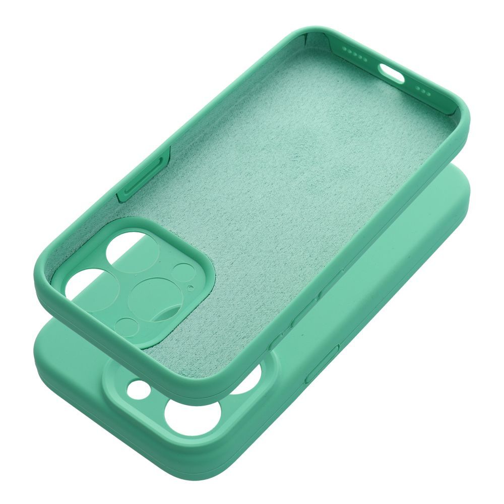 Aizsargvāciņš iPhone 16 Pro Max mint – SILICONE 2mm