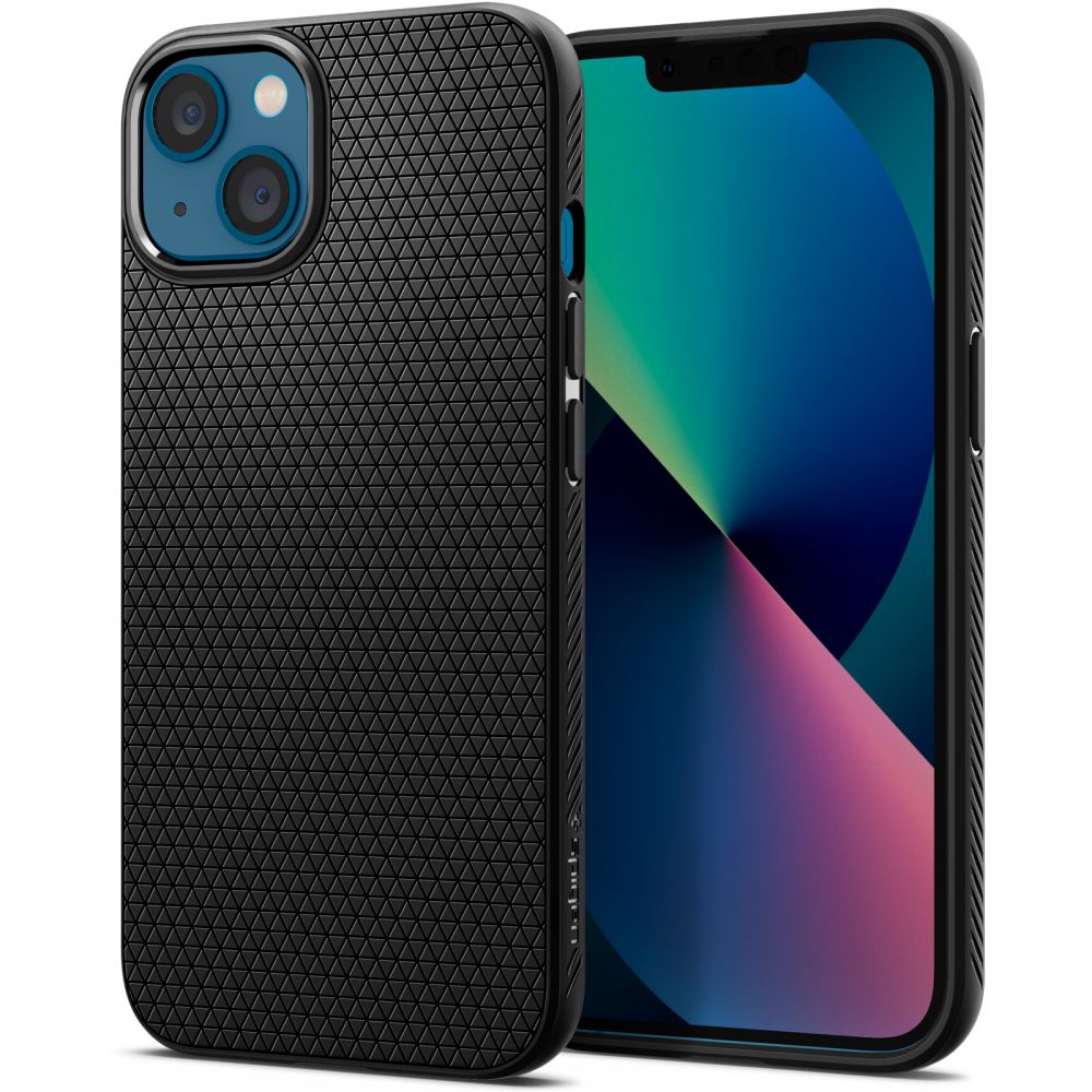 Aizsargvāciņš iPhone 13 Case – Spigen Liquid Air, matēti melns