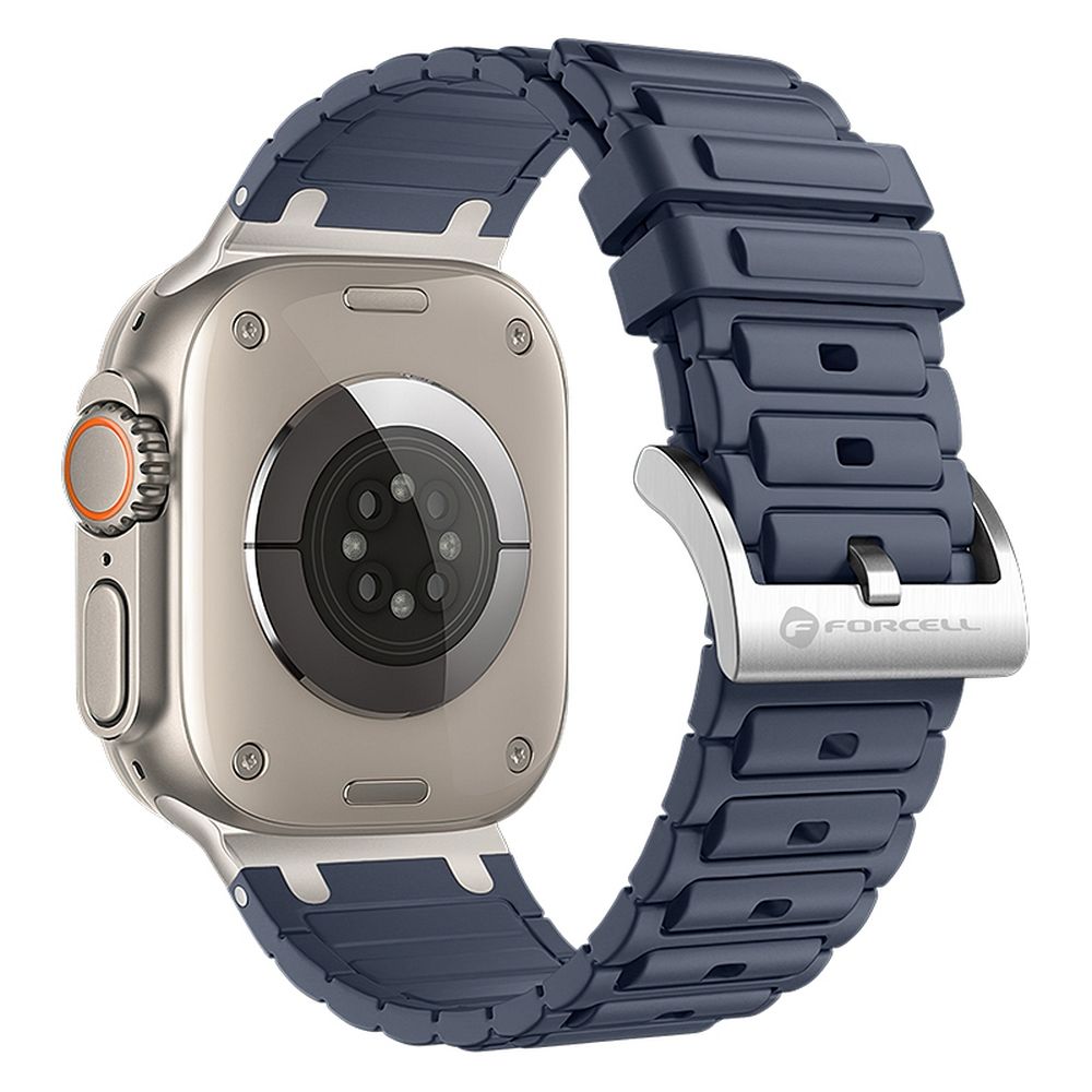 Forcell F-Design FA06 siksniņa Apple Watch 42 / 44 / 45 / 49 mm, zila