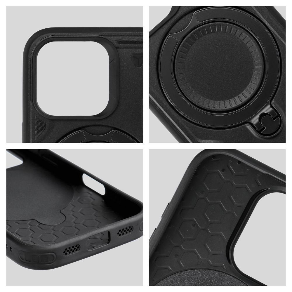 Frost Armor aizsargvāciņš iPhone 15, melns
