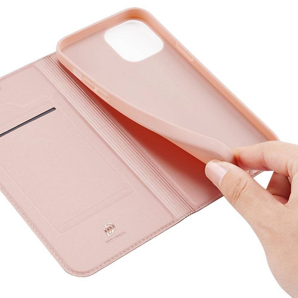 Aizsargvāciņš iPhone 13 Pro rose – DUX DUCIS wallet SKIN PRO — attēls 4