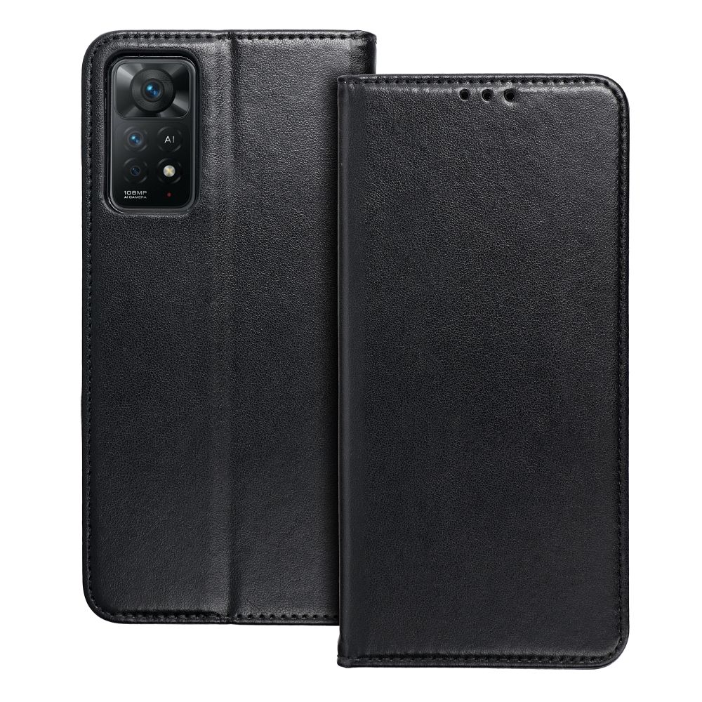 Aizsargvāciņš Xiaomi Redmi Note 13 4G – SMART MAGNETO, melns — attēls 3
