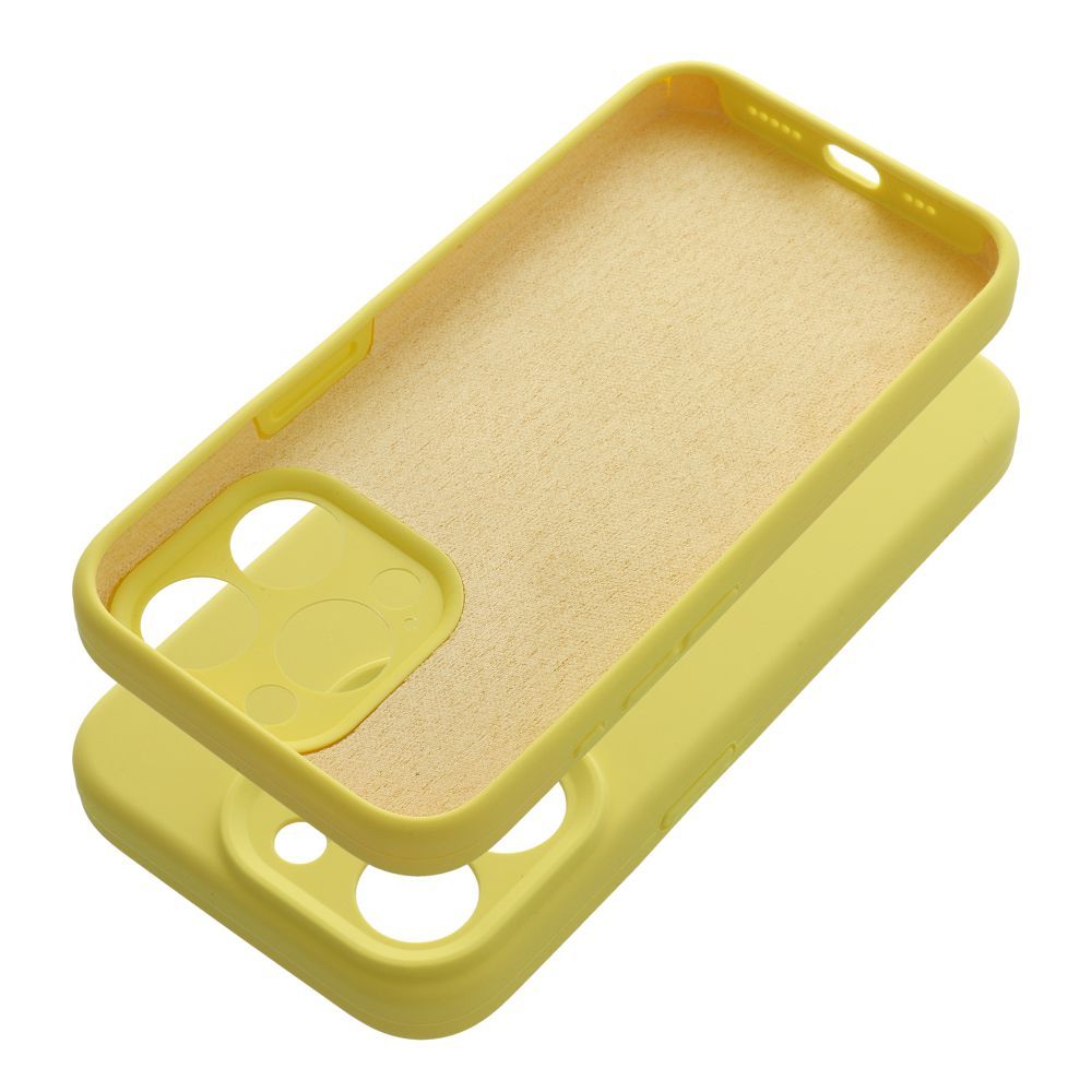 Aizsargvāciņš iPhone 16 Plus lemon – SILICONE 2mm