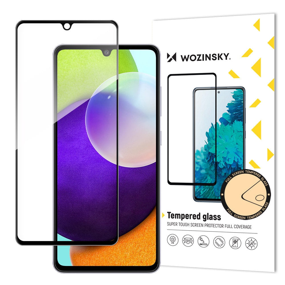 Wozinsky Super Tough Full Glue aizsargstikls Samsung Galaxy A33 5G, melns rāmis