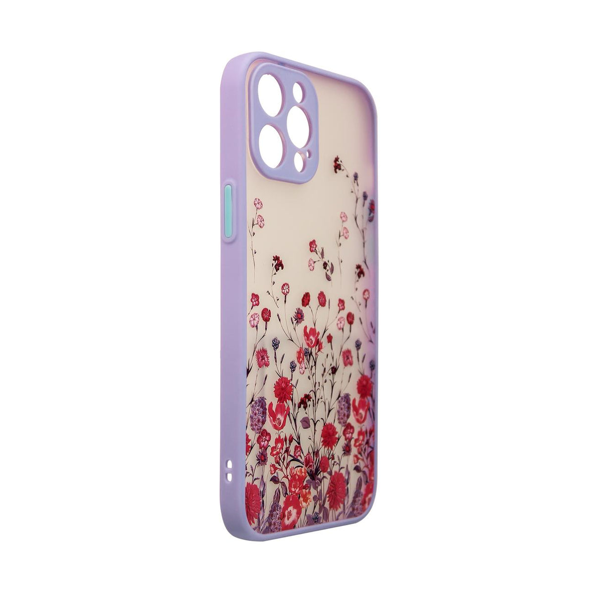 Design Case aizsargvāciņš Samsung Galaxy A13 5G ar ziedu rakstu, violets