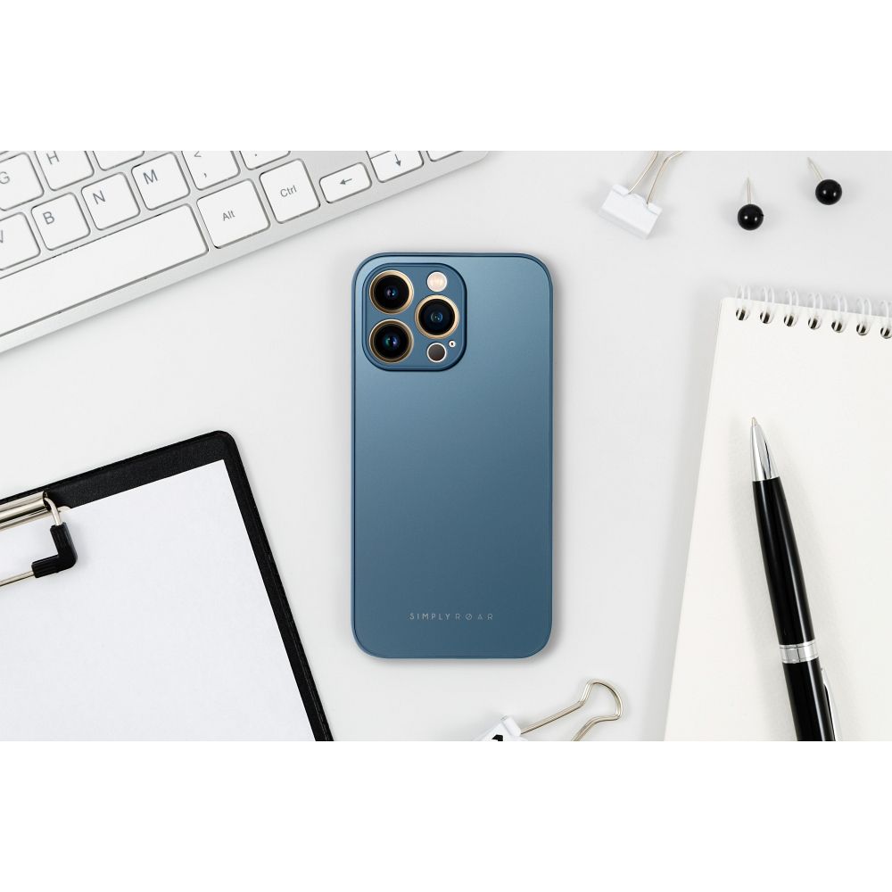 Aizsargstikls iPhone 14 – Roar Matte, zils — attēls 4