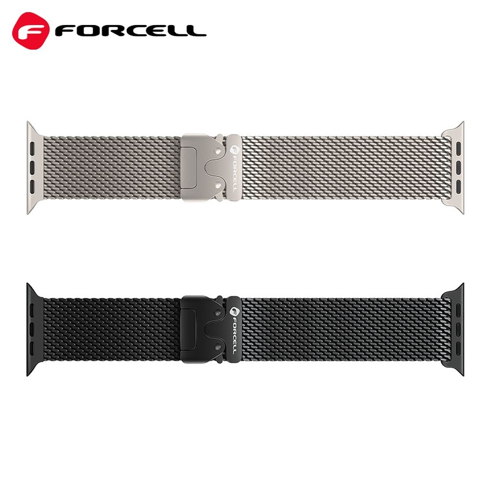 Forcell F-Design FA11 siksniņa Apple Watch 38 / 40 / 41 mm, melna