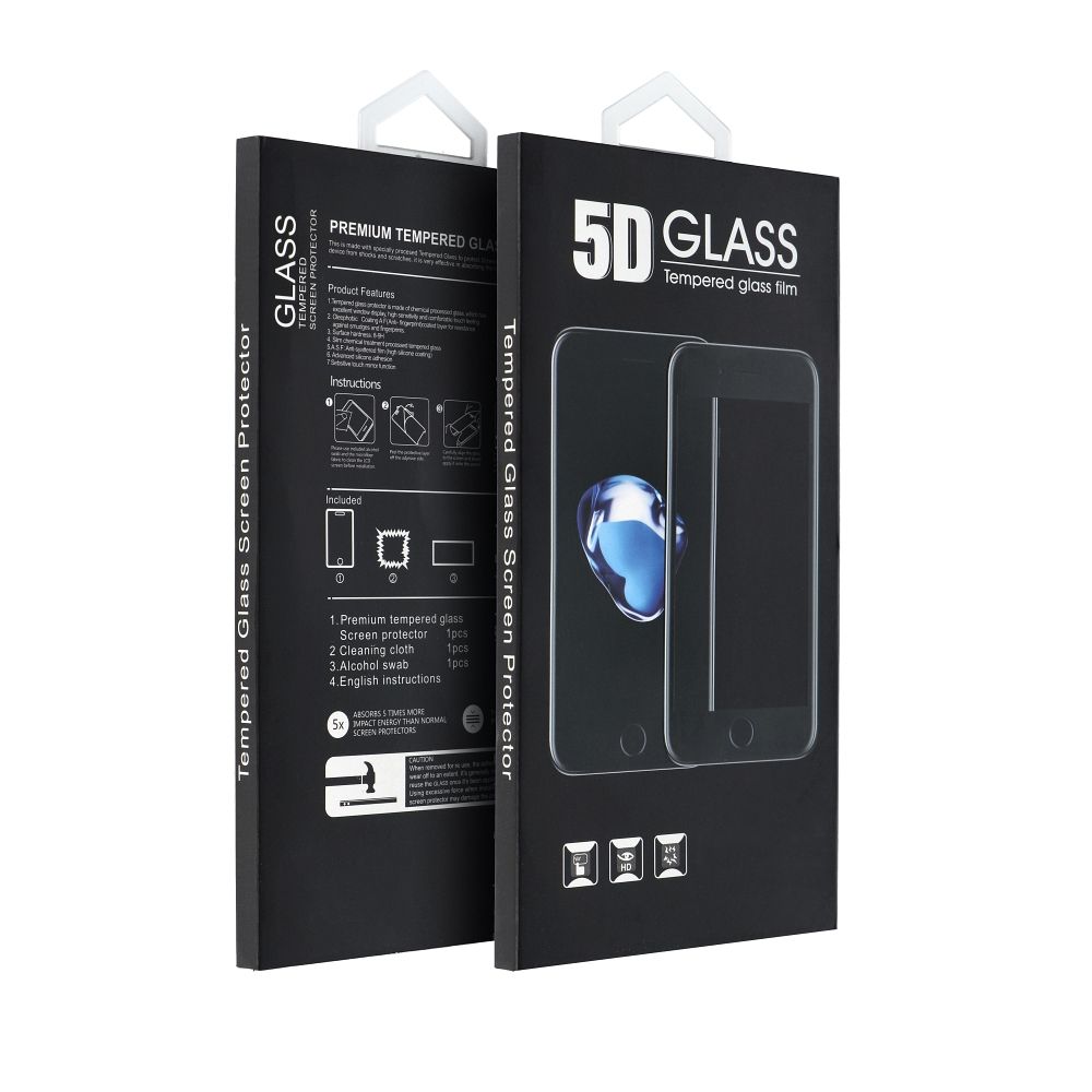 Aizsargstikls Samsung Galaxy A14 4G / A14 5G – 5D Full Glue, melns