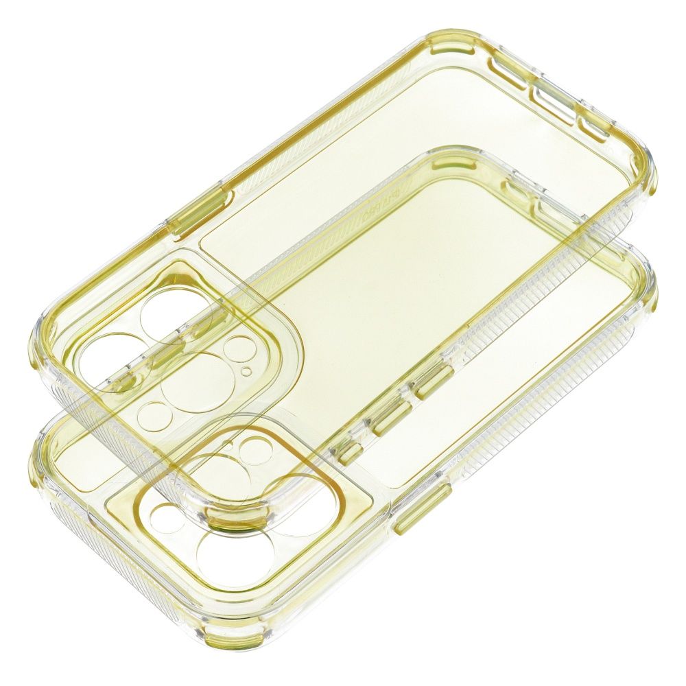 Aizsargvāciņš iPhone 16 PLUS – MATRIX CLEAR, dzeltens — attēls 2