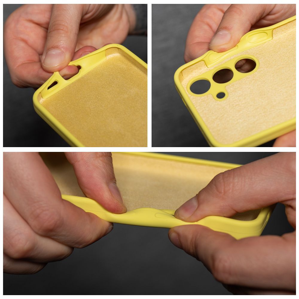Aizsargvāciņš Xiaomi REDMI NOTE 13 5G lemon – SILICONE 2mm — attēls 4