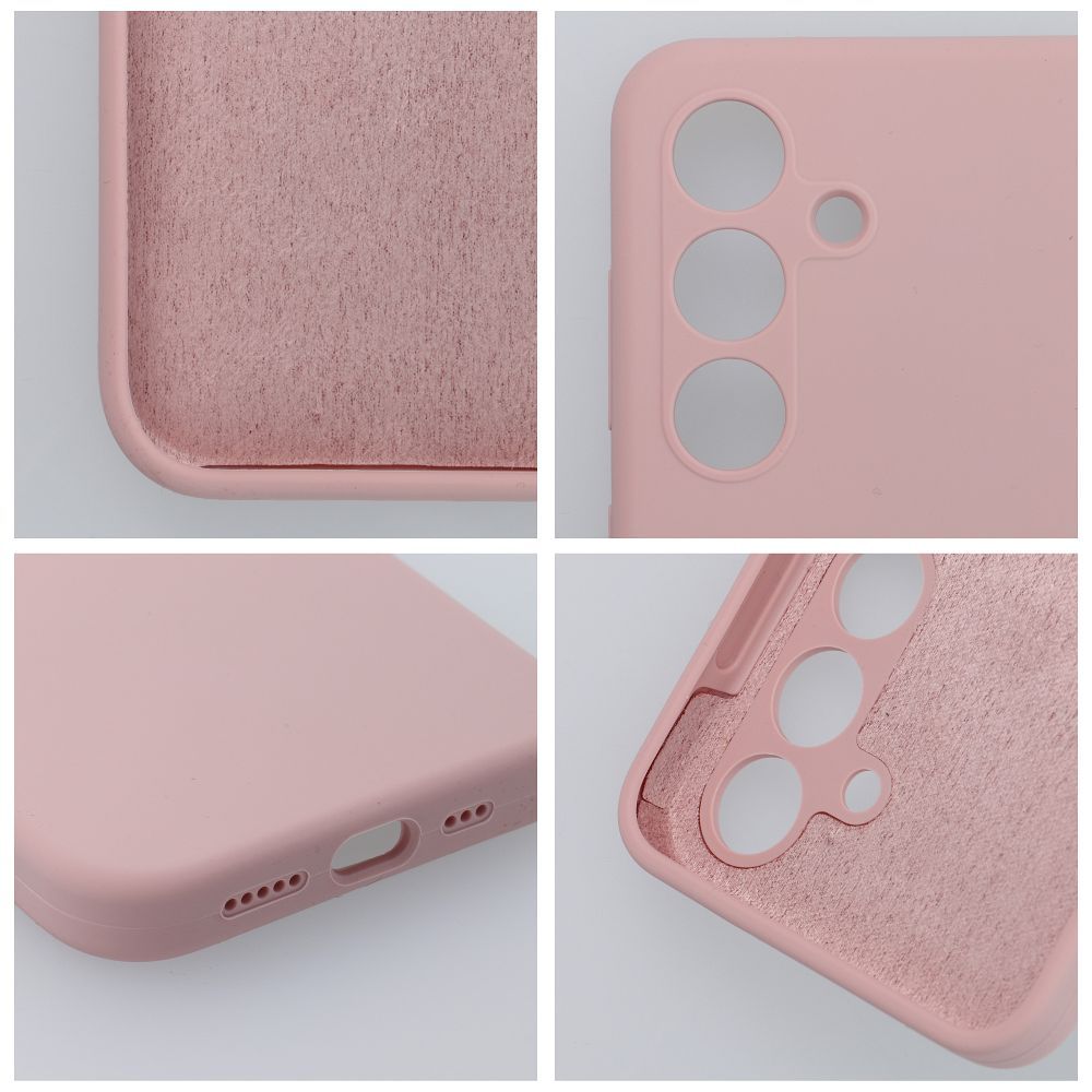 Aizsargvāciņš Samsung S24 FE sand – SILICONE 2mm, rozā — attēls 3