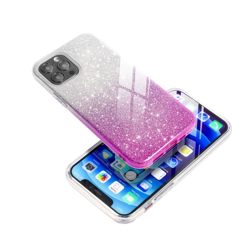 Aizsargvāciņš iPhone 14 Pro Max transparent – SHINING, rozā — attēls 2