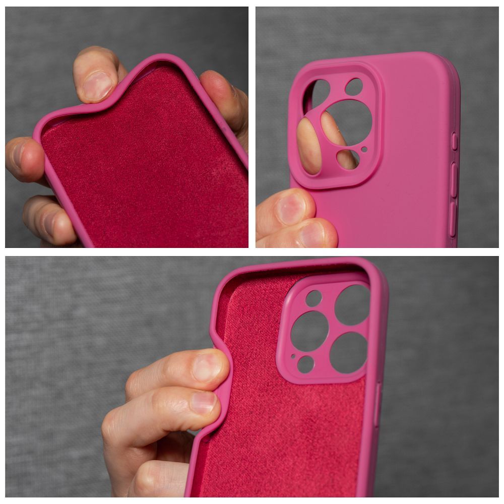 Aizsargvāciņš iPhone 16 Plus – SILICONE 2mm, rozā — attēls 4