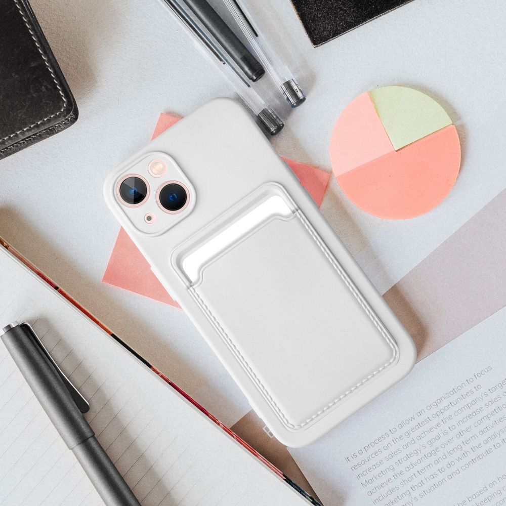 Aizsargvāciņš iPhone 16 Pro – CARD, balts — attēls 3